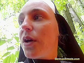 Naughty german nun loves cock