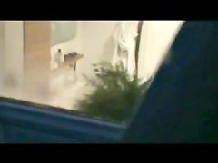 Neighbour spy after shower