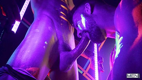 Neon Dreams Cum True Scene Poster on men with Theo Brady, Olivier Robert
