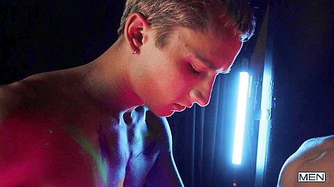 Neon Dreams Cum True Scene Poster on men with Theo Brady, Olivier Robert