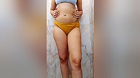 Newly Married Girl Bathing After Suhaagraat