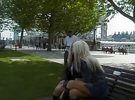 Nice Tits Blonde Slut Gets Her Pussy Slammed By A Juicy Cock After Blowjob
