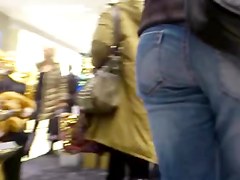 Nice big asses on a street candid video