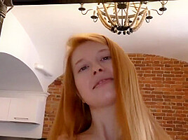 Nick Whitehard - Petite Redhead Thumbelina Has Small Ti