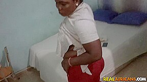 Nigerian Fuckboy Takes Big Booty Bitch Congolese Back Home!