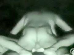 Night vision camera caught this sex