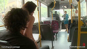 Niki Sweet And Zenza Raggi In Handcuffed Euro Humped In Public Bus