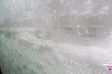 Nippleringlover Horny Milf Pissing Outdoors In Snow Flashing Pierced Pussy And Huge Pierced Nipples