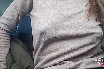 Nippleringlover Horny Milf Pissing Outdoors In Snow Flashing Pierced Pussy And Huge Pierced Nipples