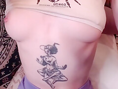 Nipples On These Small Natural Tits Have Become Hard