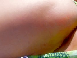 Nude Beach - Mature French Redhead DP Threesome CIM Facial