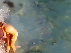 Nude beach blowjob style