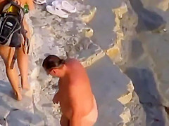 Nude beach blowjob style