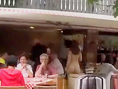 Nude walk on crowded street