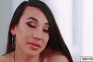 Nudist Ladyboy Gets Footjob And Fucks Her Neighbor With Kasey Kei