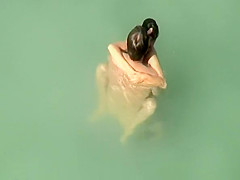 Nudist sex in the water