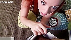 Older Men - Ginger teen 18+ Teases Me In Pantyhose Before Using Her