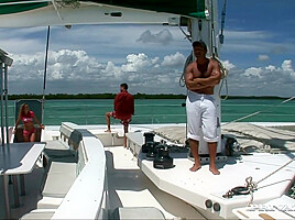 On A Boat In The Tropics Kathy Has All Holes Filled Wit