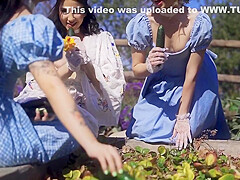 Once Upon A Time Riley Ryan And Lena Had A Threesome In The Park