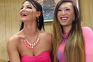 Oriental transgender babe loves anal sex