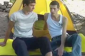 Outdoor Bareback Camping Twinks
