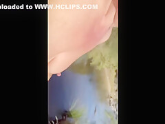 Outdoor Exhibitionist Fuck Female Orgasm And Creampie  Spectators