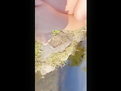 Outdoor Exhibitionist Fuck Female Orgasm And Creampie  Spectators