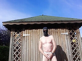 Outdoor Exhibitionist Undies Jerking Sexshow With Great Cum