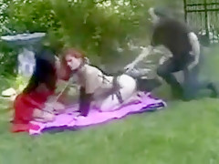 Outdoor lesbian bondage