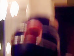 POV Assfuck orgasm with dental gag birthday celebration slave slut