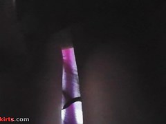 Palatable upskirt butt in hose