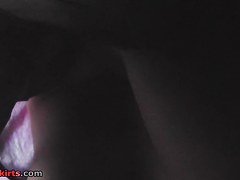 Palatable upskirt butt in hose