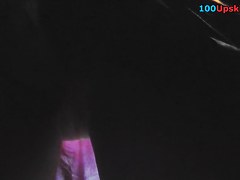 Palatable upskirt butt in hose