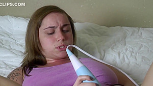 Pantie Stuffing and Magic Wand Play
