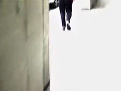 Pants have slid between the candid babes butt cheeks 07zi