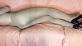Pantyhose layer tease and anal sharpie