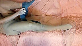 Pantyhose layer tease and anal sharpie