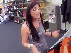 Pawnshop owner gets lucky with this busty Brazilian
