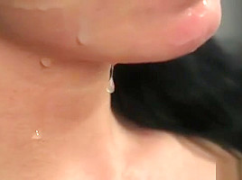 Peculiar Looker Gets Cumshot On Her Face Gulping All The Jis