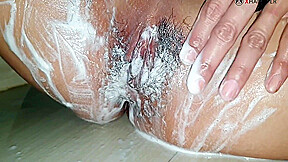 Peeing And Shaving Cute Little Pink Pussy