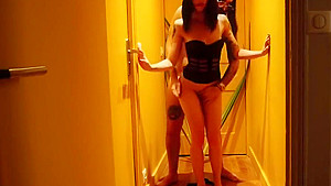 Perfect Slut student 18+ girl fucking hard and fast in the corridor