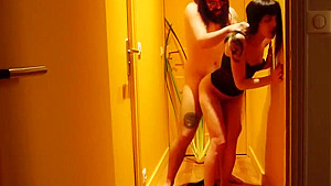 Perfect Slut student 18+ girl fucking hard and fast in the corridor