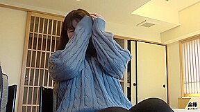 Perfectly voluptuous Japanese hotwife caught having sex by husband