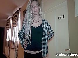 Peter Stallion - Hippie Lillie Blue Fucked With Her Dreadlocks By The Owner At Clubcastings 7 Min
