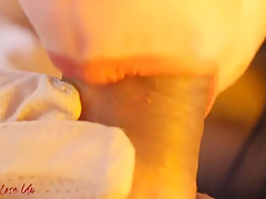 Pinay Secretary Extreme Close Up Sensual Blowjob To Her Boss