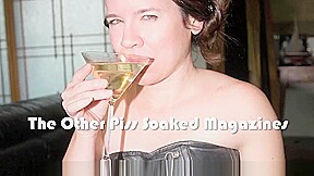 Piss Whore receives golden shower in her mouth in a pool