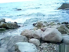 Pompino al mare dalla fidanzata NERD