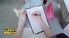 Poppy Pleasure - Pov - Getting Your Hole With Petite Casting Cutie