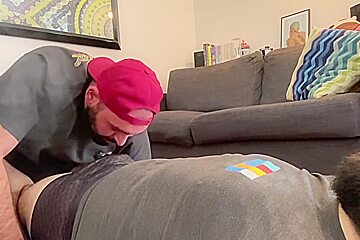 Post Workout Smoke With Blowjob And Big Cumshots