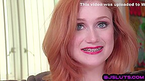 Pov Bj Ginger teen 18+ Sucks And Talks Nasty